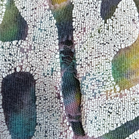 Vans Vintage Multicolor Short Sleeve Spiral Tyr Dye Tee. Lots Of Distressing - Picture 12 of 12